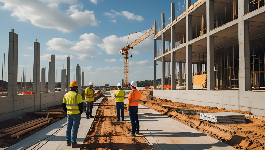 ディスプレイ工事現場の様子